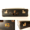 Vintage Metal Airway Luggage in Black by E.J. Gausepohl Luggage Shop (c.1900s) - thirdshift