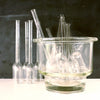 Vintage Tall Form Glass Cream Test Babcock Bottle, 9 inches tall (c.1970s) - thirdshift