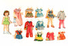Vintage Paper Doll "Polly" and "Peter" with Clothing (c.1950s) - thirdshift