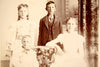 Antique Photograph Cabinet Card of Annie, Herbert, Mary and Harold Milbrath (c.1890s) - thirdshift