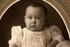 Antique Photograph of Baby Girl on Photo Card (c.1890s) - thirdshift