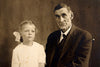 Antique Photograph of Young Girl with Man (c.1890s) - thirdshift