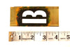 Vintage Brass Stencil Letter "B" Reese's Interlocking Stencils, 4" tall (c.1950s) - thirdshift