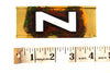 Vintage Brass Stencil Letter "Z" Reese's Interlocking Stencils, 4" tall (c.1950s) - thirdshift