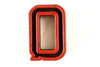 Vintage Industrial Letter "Q" Black with Green and Red Paint, 2" tall (c.1940s) - thirdshift
