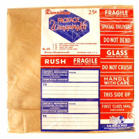 Vintage Dennison Package Wrapping Kit, Sealed in Original Packaging (c.1950s) N2 - thirdshift