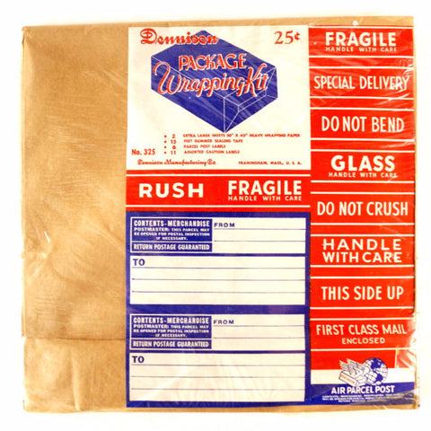 Vintage Dennison Package Wrapping Kit, Sealed in Original Packaging (c.1950s) - thirdshift