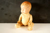 Vintage Composition Baby Doll with Molded Hair, Jointed Arms, Legs, 9" (c.1920s) N5 - thirdshift
