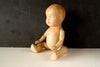 Vintage Composition Baby Doll with Molded Hair, Jointed Arms, Legs, 10" (c.1920s) N2 - thirdshift