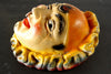 Vintage Smoking Clown Chalkware String Holder Face with Cigar (c.1940s) - thirdshift