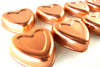 Vintage Aluminum Heart Shaped Jello Mold in Dark Pink Copper (c.1970s) - thirdshift