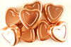 Vintage Aluminum Heart Shaped Jello Mold in Dark Pink Copper (c.1970s) - thirdshift