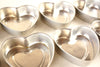 Vintage Aluminum Heart Shaped Jello or Cake Mold in Silver, Small (c.1970s) - thirdshift