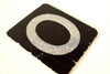 Vintage Alphabet Letter "O" Card with Textured Surface in Black and White (c.1950s) - thirdshift