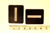Vintage Alphabet Letter "I" Card with Textured Surface in Black and White (c.1950s) - thirdshift