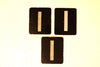 Vintage Alphabet Letter "I" Card with Textured Surface in Black and White (c.1950s) - thirdshift