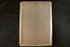 Vintage Industrial Metal Number 4 Sign, Gas Station Sign in Ivory and Black, 13.5" tall (c.1950s) - thirdshift