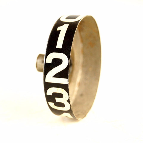 Vintage Metal Number Wheel, Number 0 - 9 (c.1950s) N3 - thirdshift