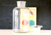 Vintage Glass Apothecary Jar with Glass Stopper, Large 12" tall (c.1950s) - Science Pharmacy Jar - thirdshift