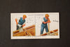 Vintage "Household Hints" Cigarette Card #44 "Making a Concrete Wall" (c.1936) - thirdshift