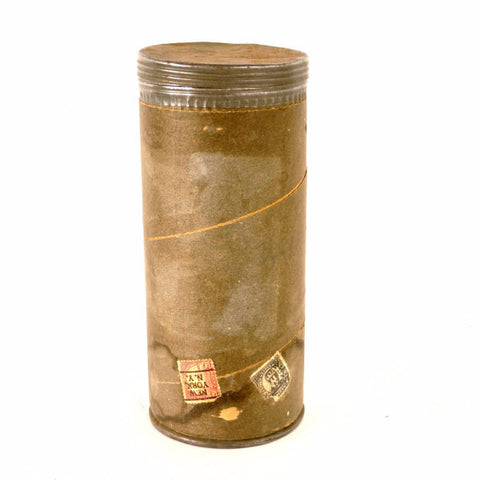 Vintage Mailing Tube with Screw Top by Improved Mailing Case Co. 8" tall (c.1920s) - thirdshift