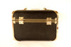 Vintage Black Train Case / Hardsided Purse with Clear Handle (c.1940s) - thirdshift