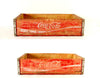 Vintage Coca-Cola Wooden Beverage Crate #7-72, Coke Crate in Red and White (c.1972) - thirdshift