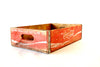 Vintage Coca-Cola Wooden Beverage Crate #4-76, Coke Crate in Red and White (c.1976) - thirdshift