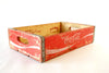Vintage Coca-Cola Wooden Beverage Crate #8-80, Coke Crate in Red and White (c.1977) - thirdshift