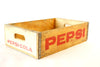 Vintage Pepsi-Cola Wooden Beverage Crate #1-81, Pepsi Crate in Red (c.1981) - thirdshift
