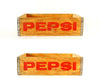 Vintage Pepsi-Cola Wooden Beverage Crate #1-81, Pepsi Crate in Red (c.1981) - thirdshift