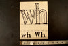 Vintage "WH" Phonics Flashcard (c.1941) - thirdshift