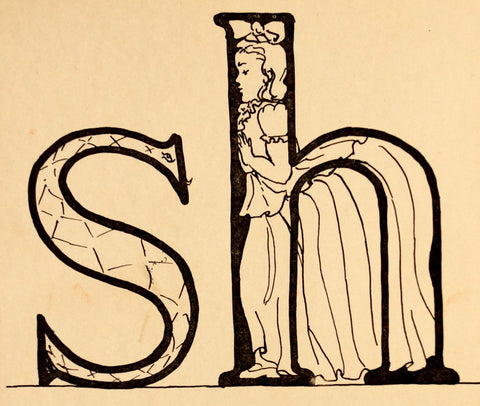 Vintage "SH" Phonics Flashcard (c.1941) - thirdshift