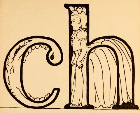 Vintage "CH" Phonics Flashcard (c.1941) - thirdshift