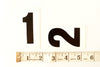 Vintage Double-Sided Gas Station Number Signs, Set of 10, 3.25 inches tall (c.1970s) - thirdshift