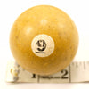 Vintage / Antique Clay Billiard Ball Yellow Number 9, Standard Pool Ball Size (c.1910s) - thirdshift