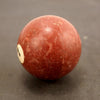 Vintage / Antique Clay Billiard Ball Burgundy Number 7, Standard Pool Ball Size (c.1910s) - thirdshift