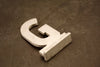 Vintage Metal Sign Letter "G" with Base, 1-13/16 inches tall (c.1950s) - thirdshift