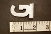 Vintage Metal Sign Letter "G" with Base, 1-13/16 inches tall (c.1950s) - thirdshift