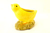 Vintage Chick Planter / Sponge Holder in Yellow Ceramic (c.1930s) - thirdshift