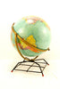 Vintage Replogle Reference World Globe with Art Deco Wire Stand, 12" diameter (c.1957) - thirdshift