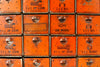 Vintage Dorman Parts Drawer Hardware Bin with 20 Drawers in Rustic Orange (c.1950s) N1 - thirdshift