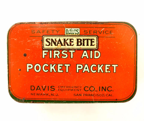 Vintage Snake Bite Kit, Complete in Original Tin (c.1920s) - thirdshift