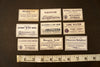 Antique Medicine Apothecary Pharmacy Labels in Blue and White, Set of 9 (c.1890s) N1 - thirdshift