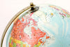 Vintage Replogle Stereo Relief World Globe with Art Deco Tripod Stand, 12" diameter (c.1949) - thirdshift