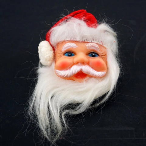 Vintage Santa Claus Head Ornament (c.1950s) N1