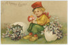 Digital Download "A Happy Easter" Easter Postcard (c.1909) - Instant Download Printable - thirdshift