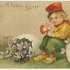 Digital Download "A Happy Easter" Easter Postcard (c.1909) - Instant Download Printable - thirdshift