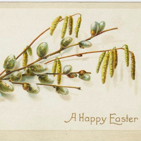Digital Download "A Happy Easter" Easter Postcard (c.1910) - Instant Download Printable - thirdshift