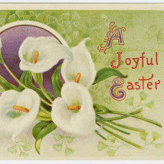 Digital Download "A Joyful Easter" Easter Postcard (c.1913) - Instant Download Printable - thirdshift